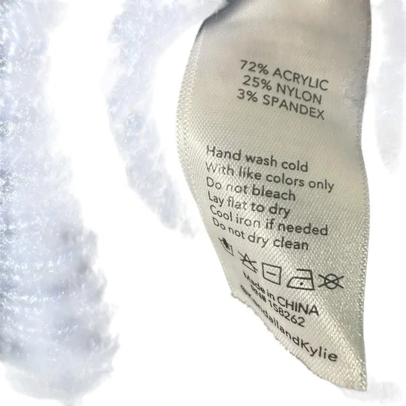 🔴 5 for $40 SALE! 
Kendall Kylie Blue Turtleneck Cropped CableKnit Sweater Sz M - Picture 6 of 14